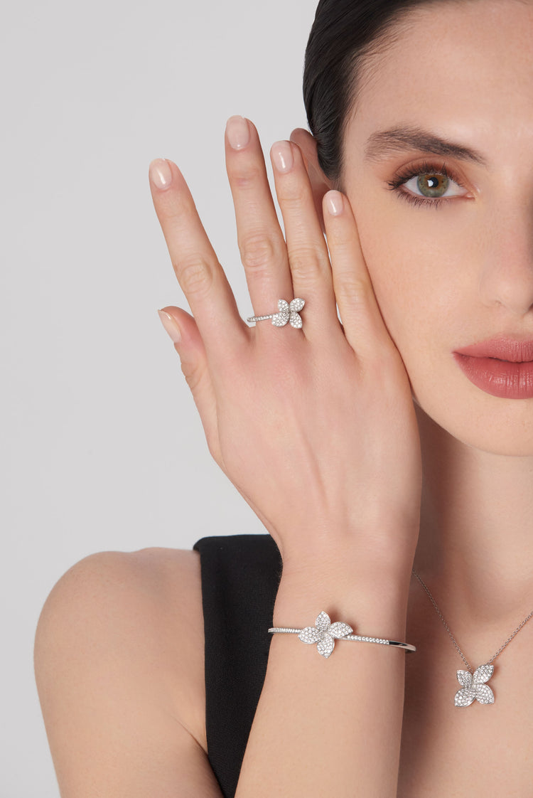 Petit Garden Ring in 18k White Gold & Diamonds | Pasquale Bruni 16 Petit Garden Ring in 18k White Gold & Diamonds | Pasquale Bruni 16