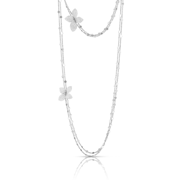 Giardini Segreti Sautoir in 18k White Gold with Diamonds.