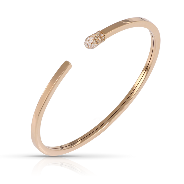 Accendimi Bracelet in 18k Rose Gold with White and Champagne Diamonds