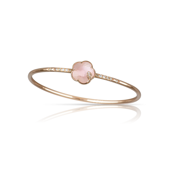 Bracelet in 18k Rose Gold with Lunar Rose gem and Diamonds.