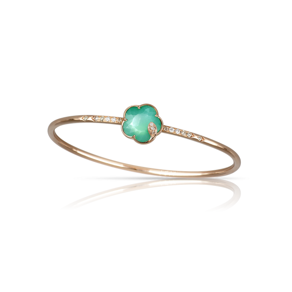 Bracelet in 18k Rose Gold with Lunar Garden gem and Diamonds.