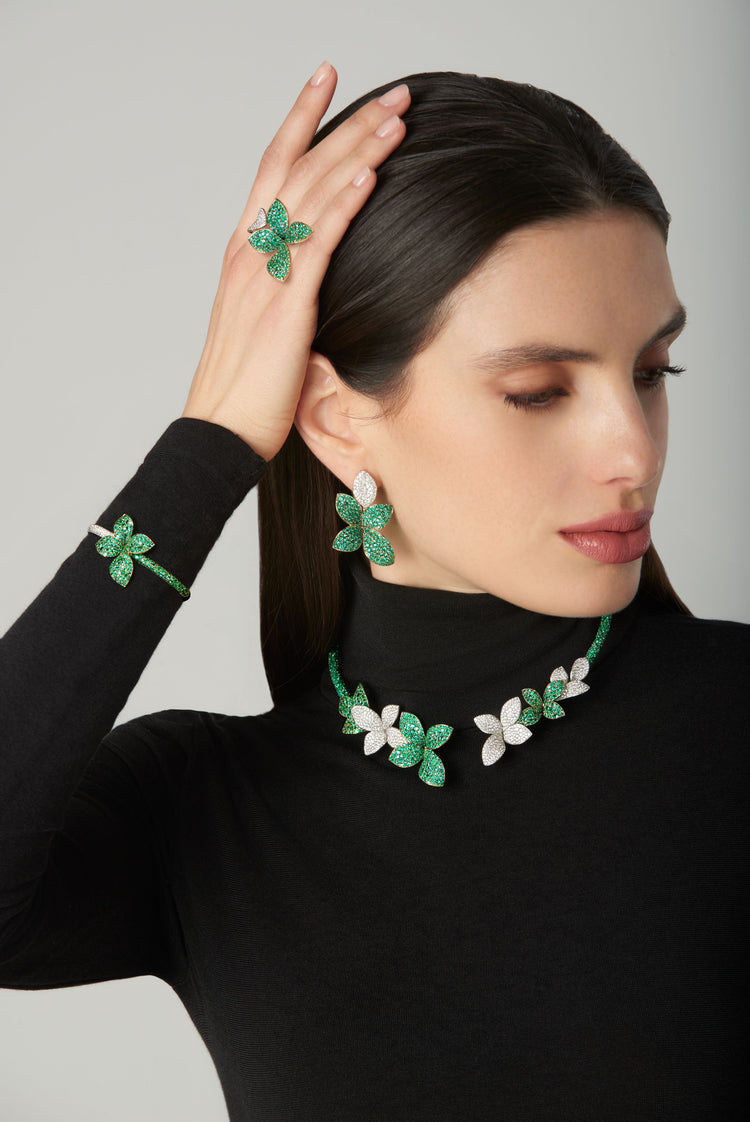 GIARDINI SEGRETI GREEN SOUL EARRINGS
