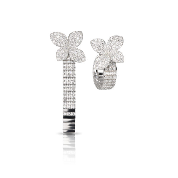 Earrings in 18k White Gold with Diamonds.