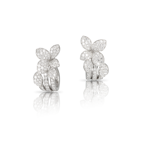 Earrings in 18k White Gold with Diamonds.