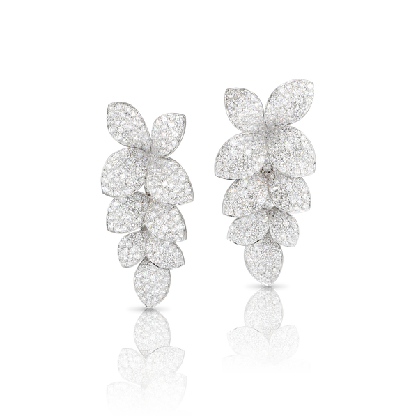 Earrings in 18k White Gold with Diamonds.