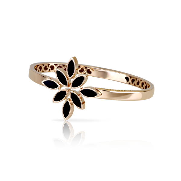 Bracelet in 18k Rose Gold with Onyx.