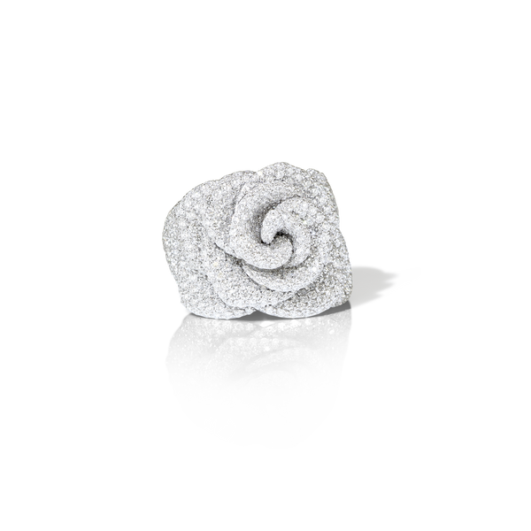 Ring in 18k White Gold with White Diamonds