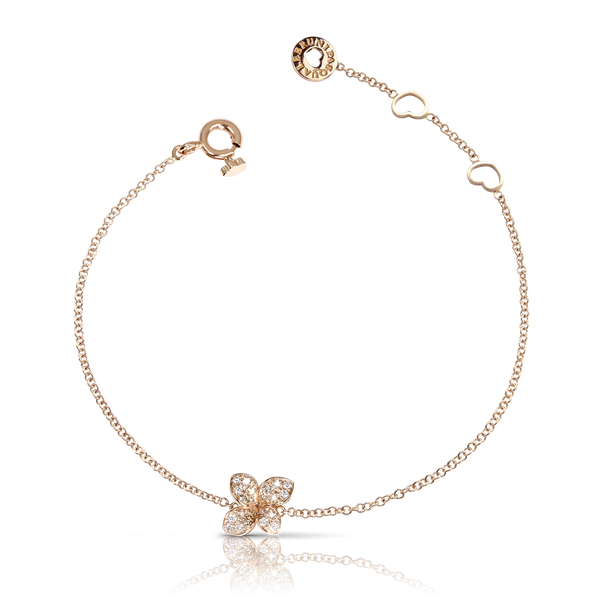 Bracelet in 18k Rose Gold with Diamonds.