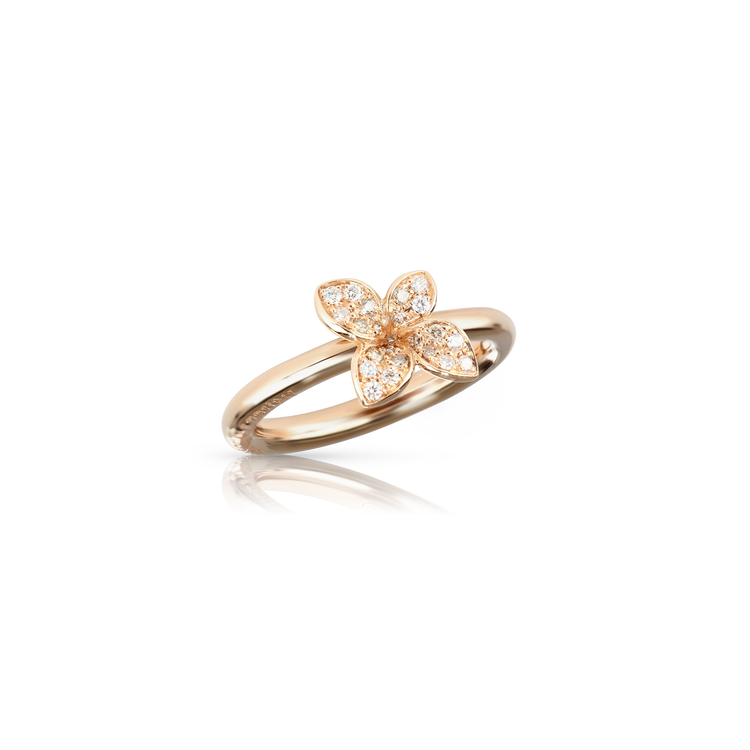 Ring in 18k Rose Gold with Diamonds.