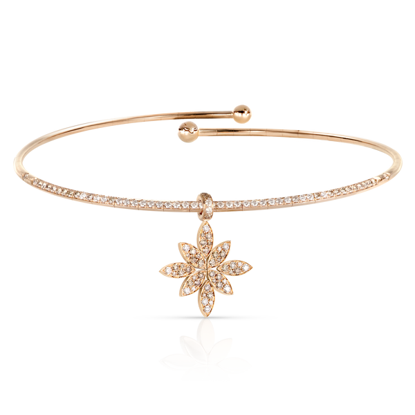 Choker in 18k Rose Gold with Diamonds.