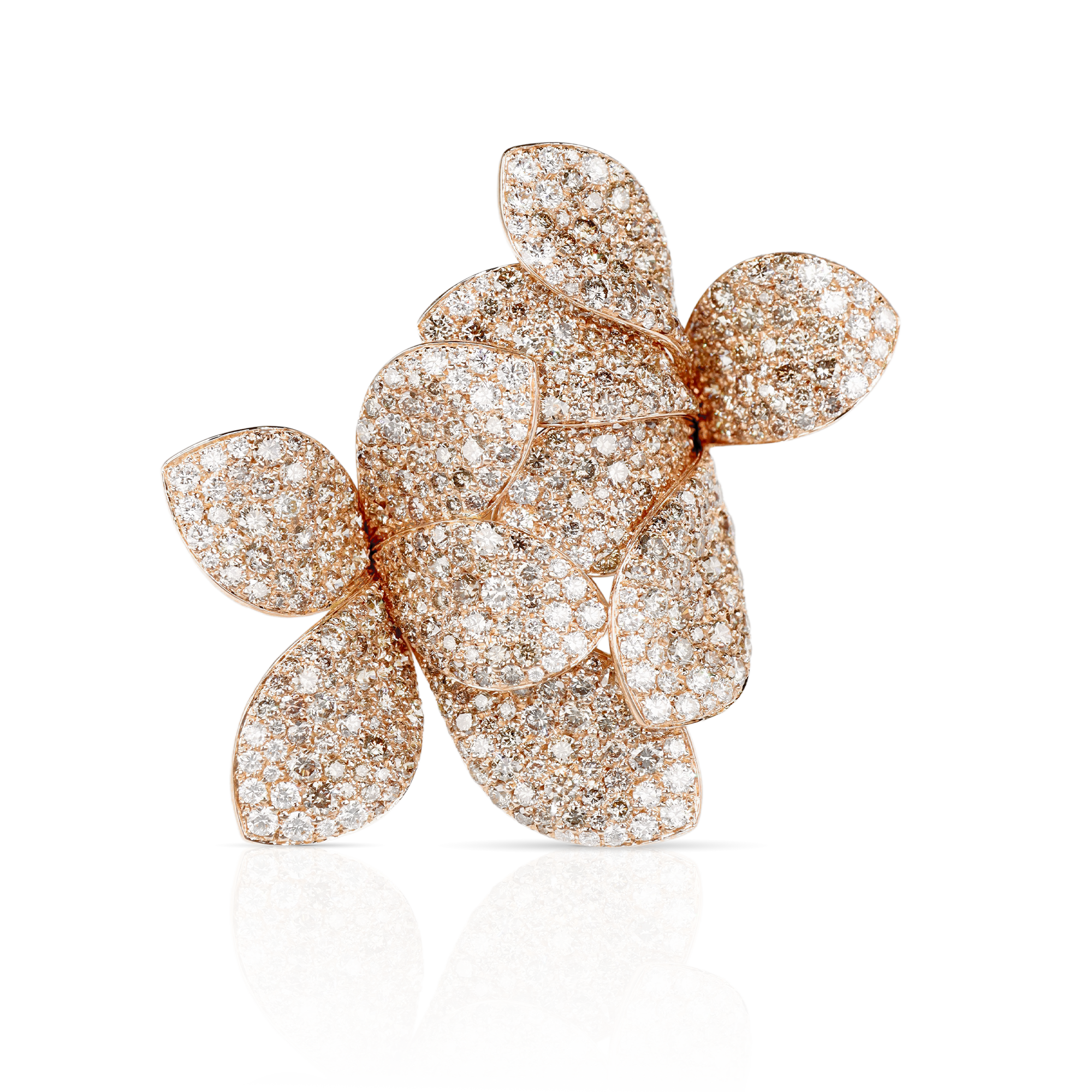 Ring in 18k Rose Gold with diamonds.