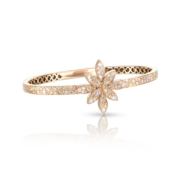Bracelet in 18k Rose Gold with Diamonds.
