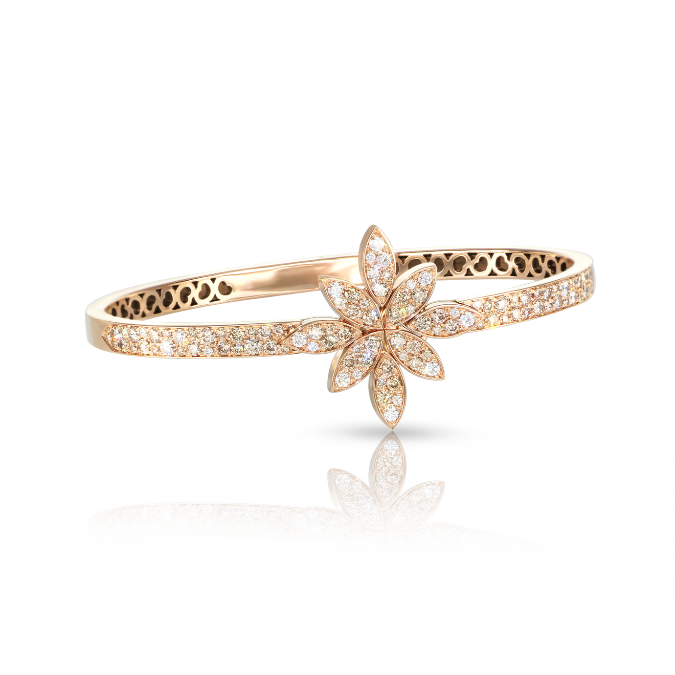Bracelet in 18k Rose Gold with Diamonds.