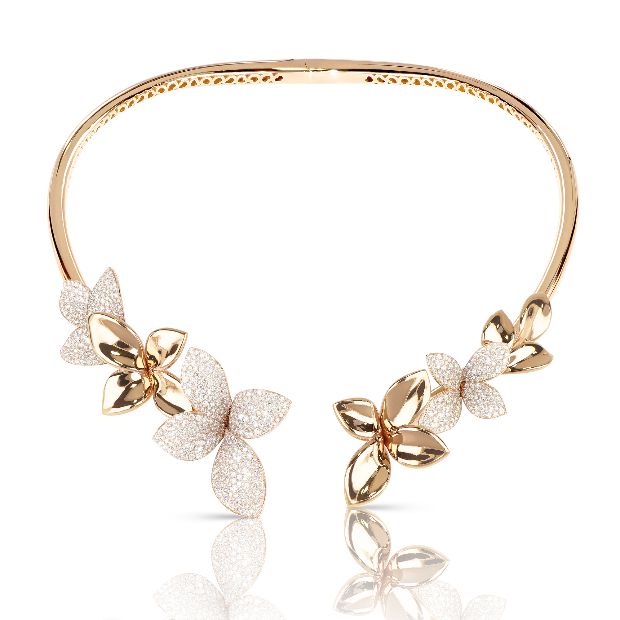 Choker in 18k Rose Gold with Diamonds.