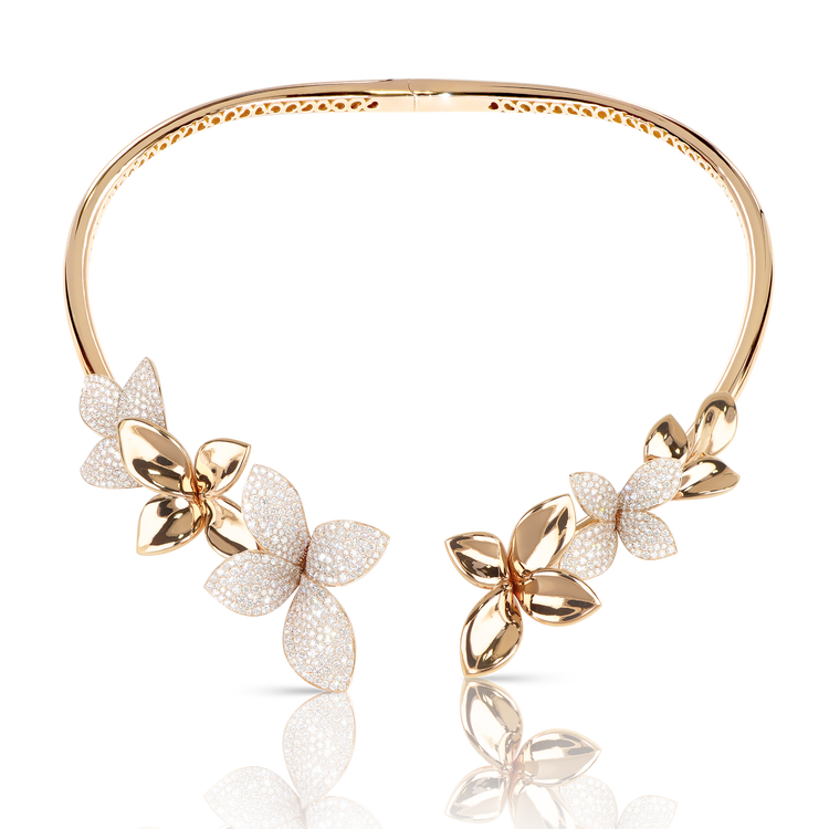 Choker in 18k Rose Gold with Diamonds.