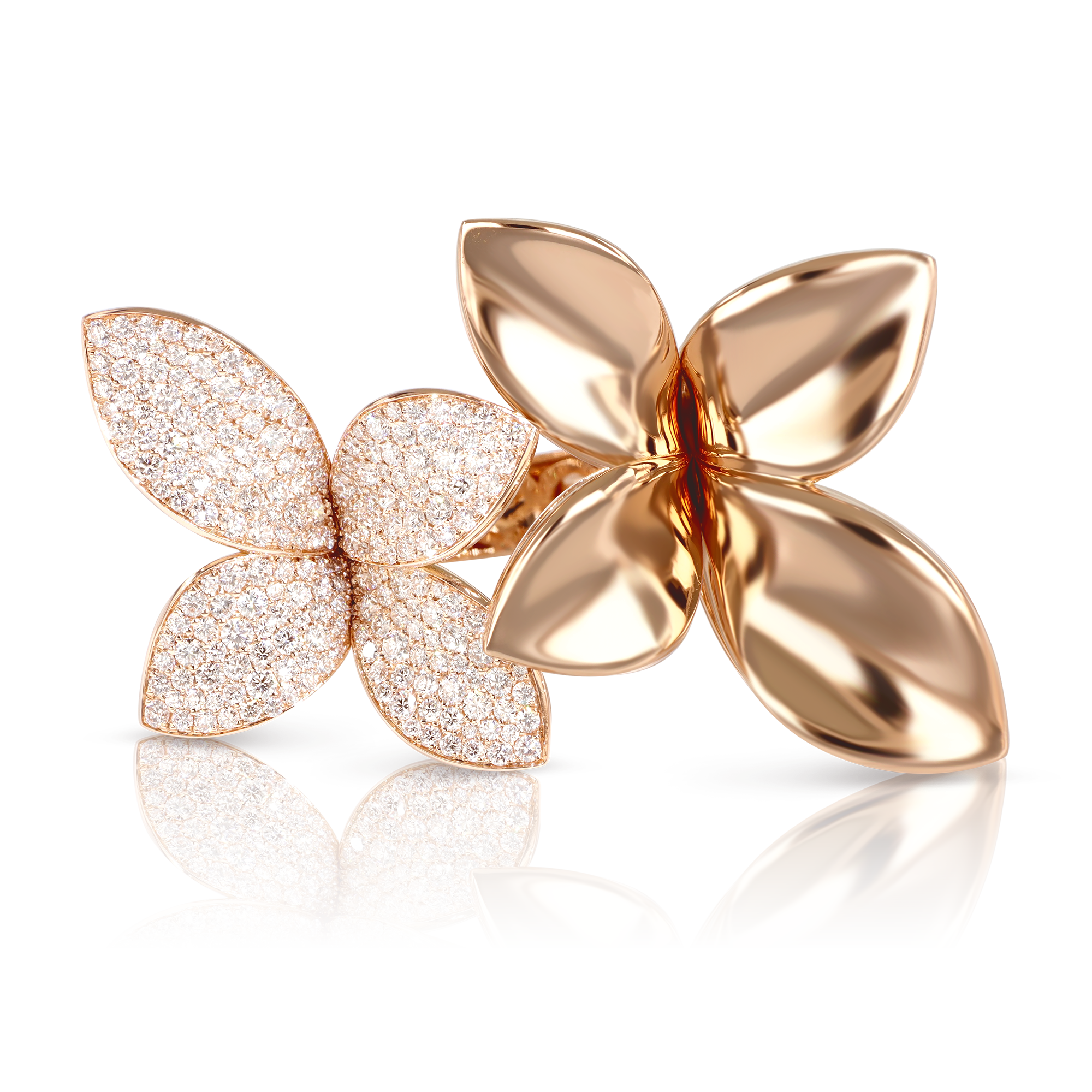 Ring in 18k Rose Gold with Diamonds.