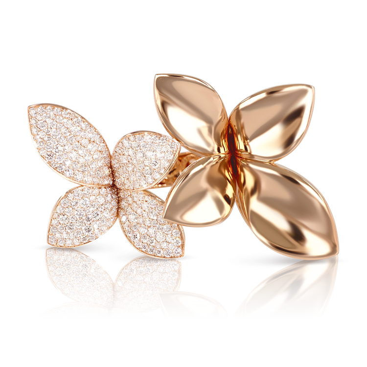 Ring in 18k Rose Gold with Diamonds.