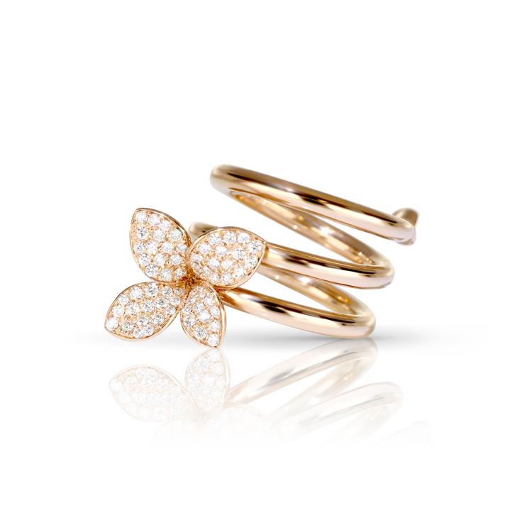 Ring in 18k Rose Gold with Diamonds.