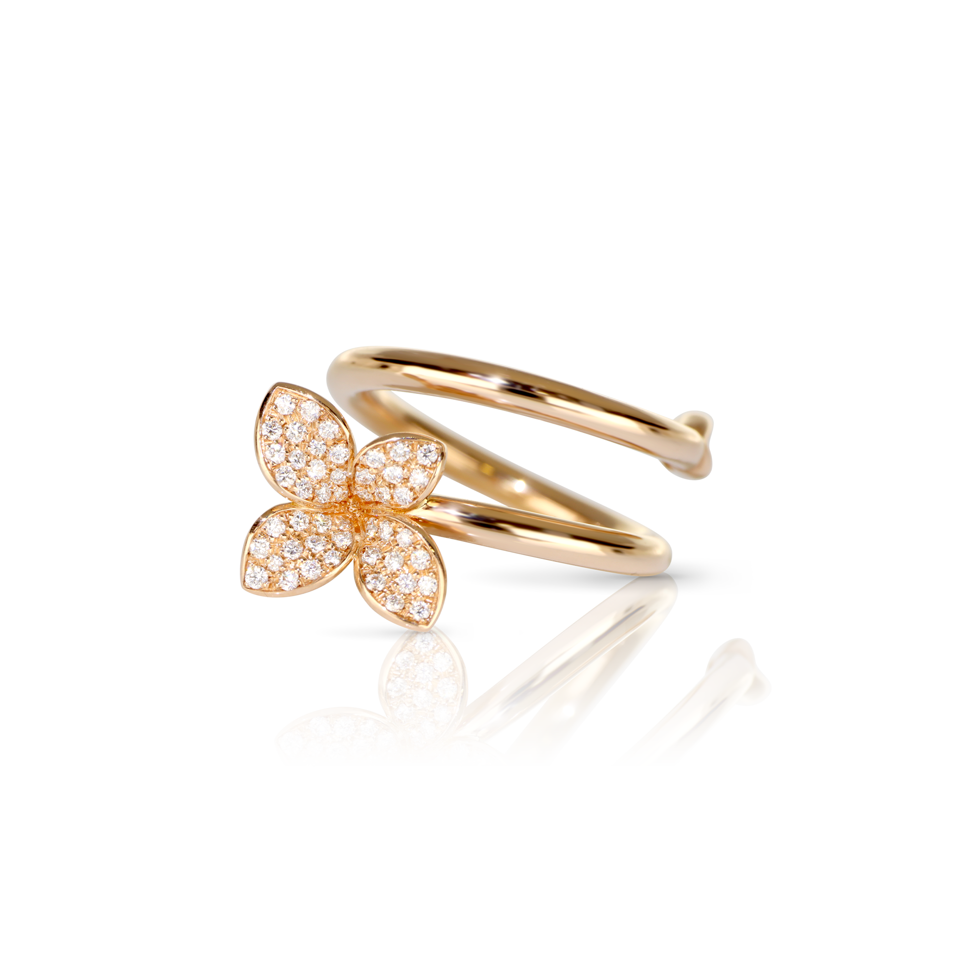 Ring in 18k Rose Gold with Diamonds.