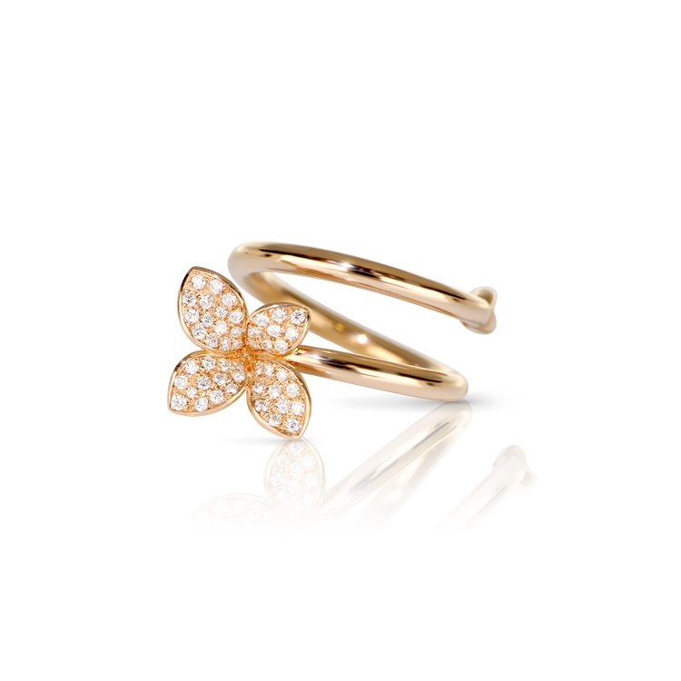 Ring in 18k Rose Gold with Diamonds.