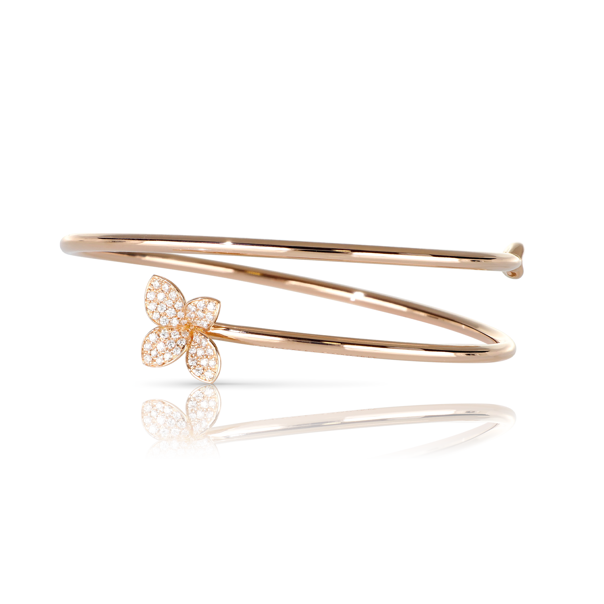 Bracelet in 18k Rose Gold with Diamonds.