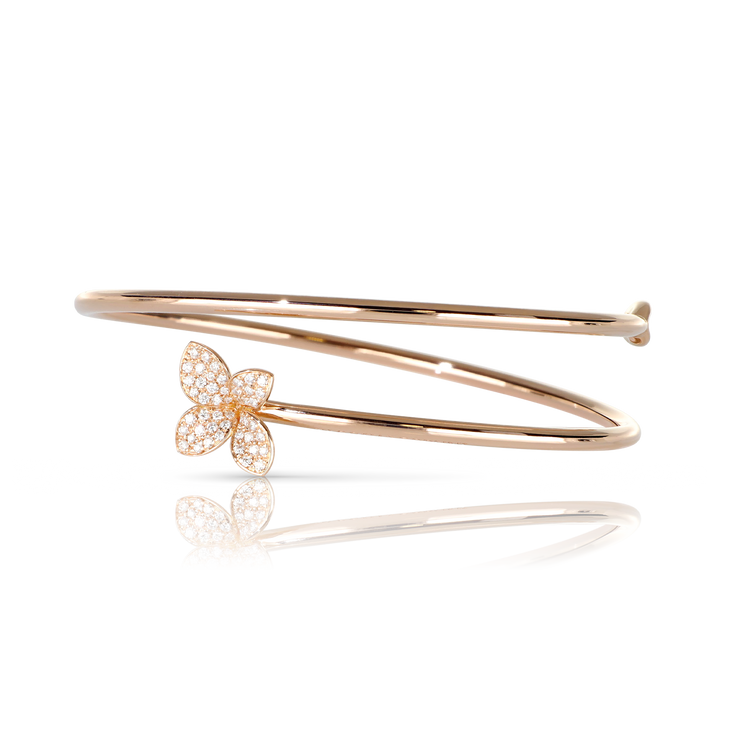 Bracelet in 18k Rose Gold with Diamonds.