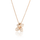 Necklace in 18k Rose Gold with Diamonds.