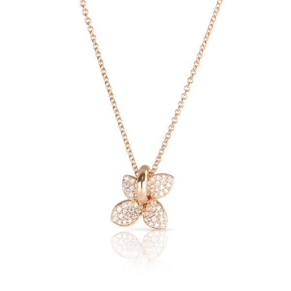 Necklace in 18k Rose Gold with Diamonds.
