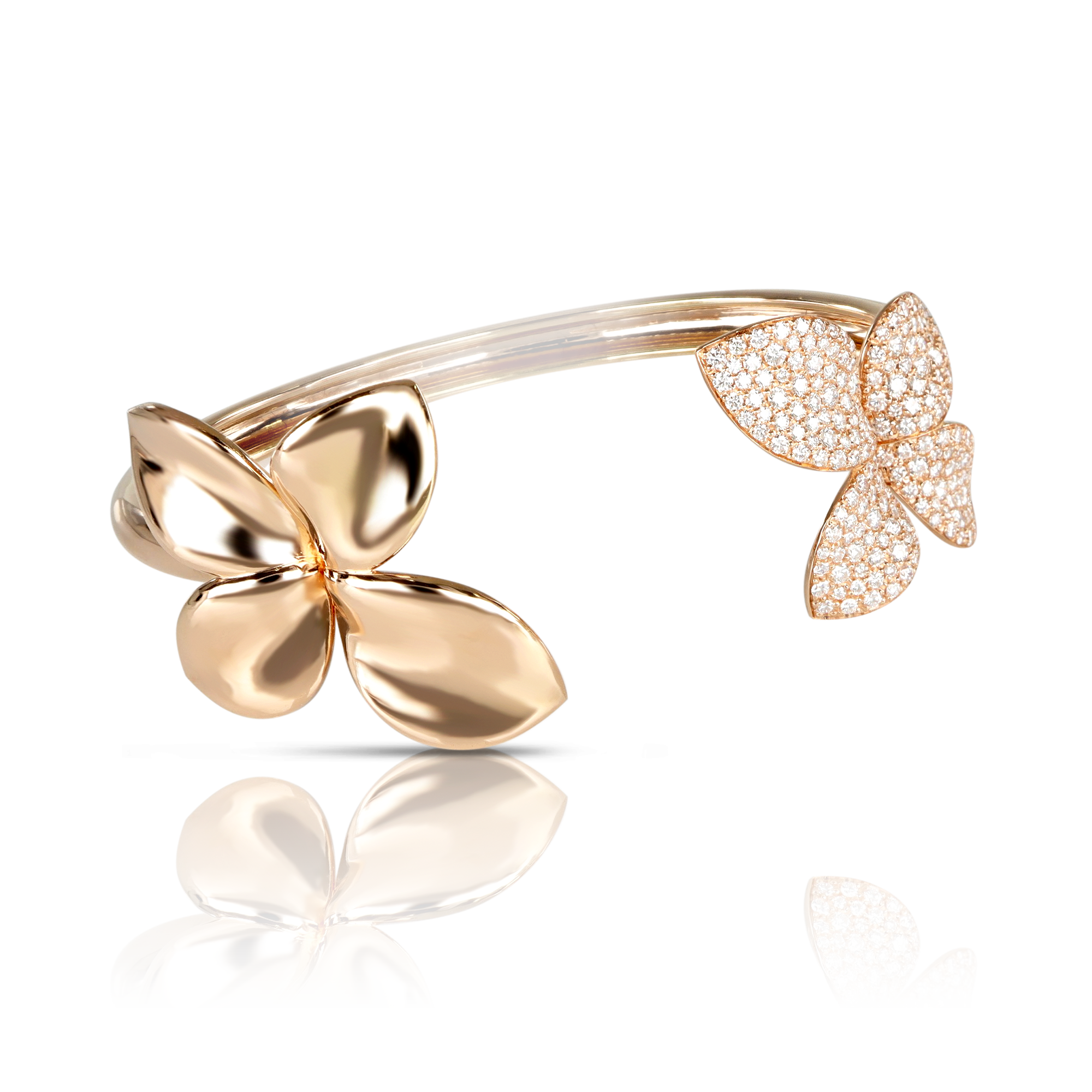 Bracelet in 18k Rose Gold with Diamonds.