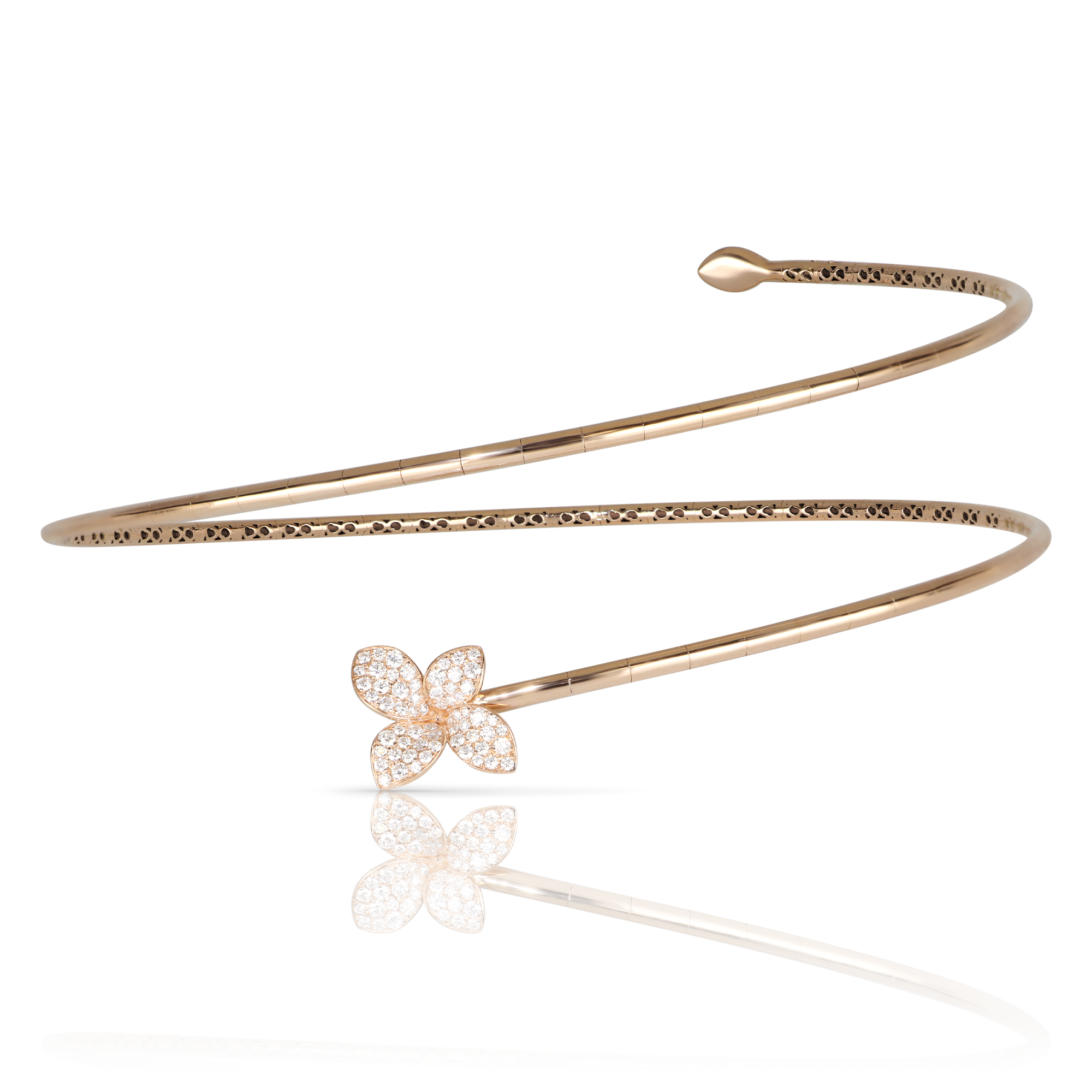 Choker in 18k Rose Gold with Diamonds.