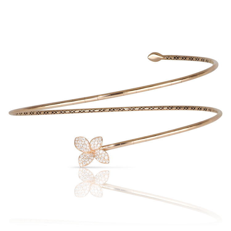 Choker in 18k Rose Gold with Diamonds.