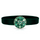 Mandala choker with Green Velvet, diamonds and green gemstones.