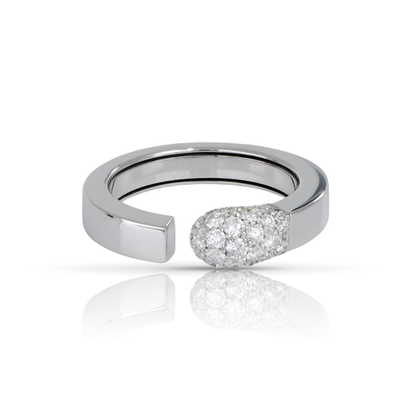 Ring in 18k White Gold and White diamonds