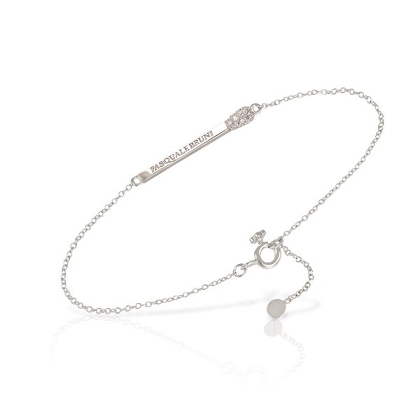 Bracelet in 18k White gold with white diamonds