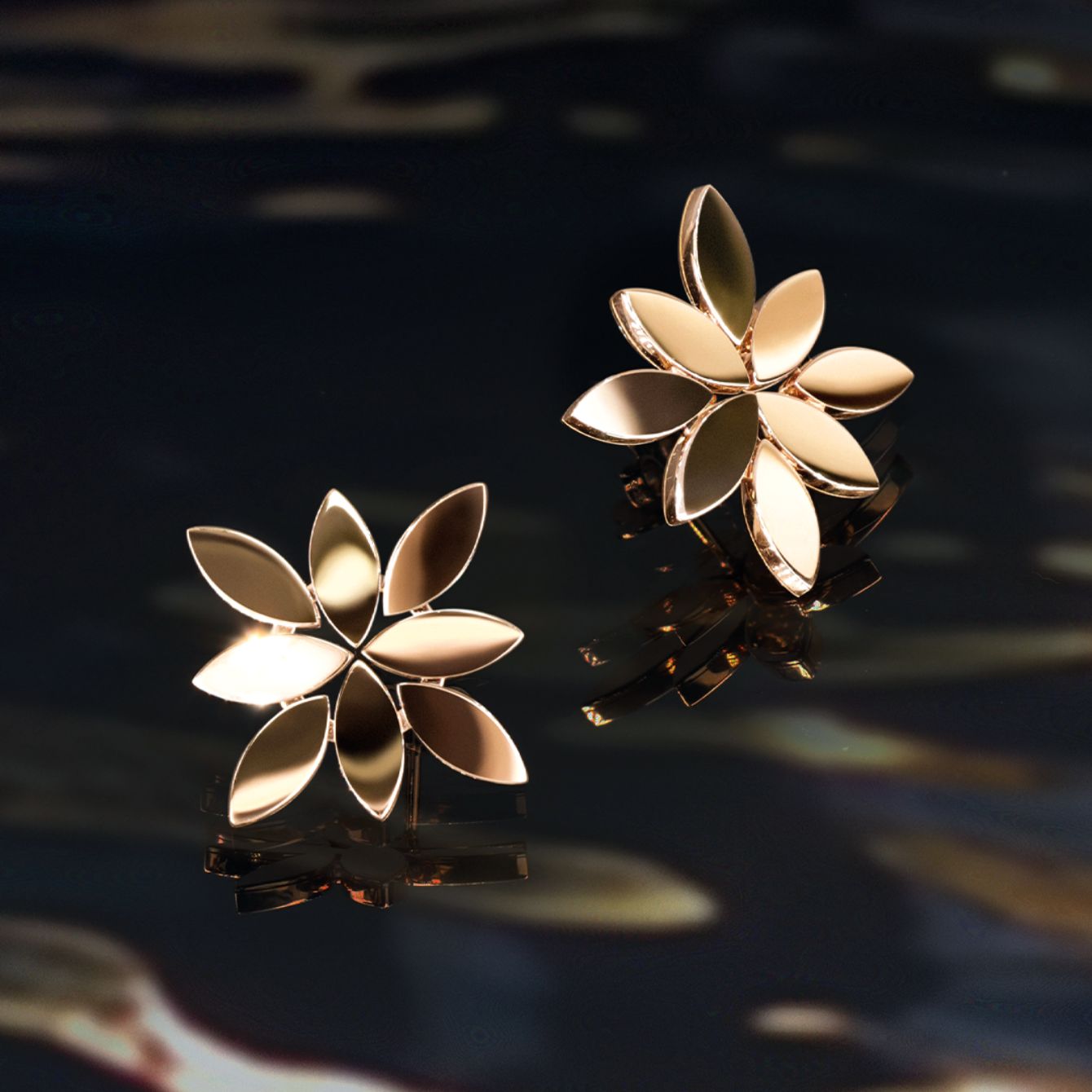 Earrings in 18k Rose Gold.