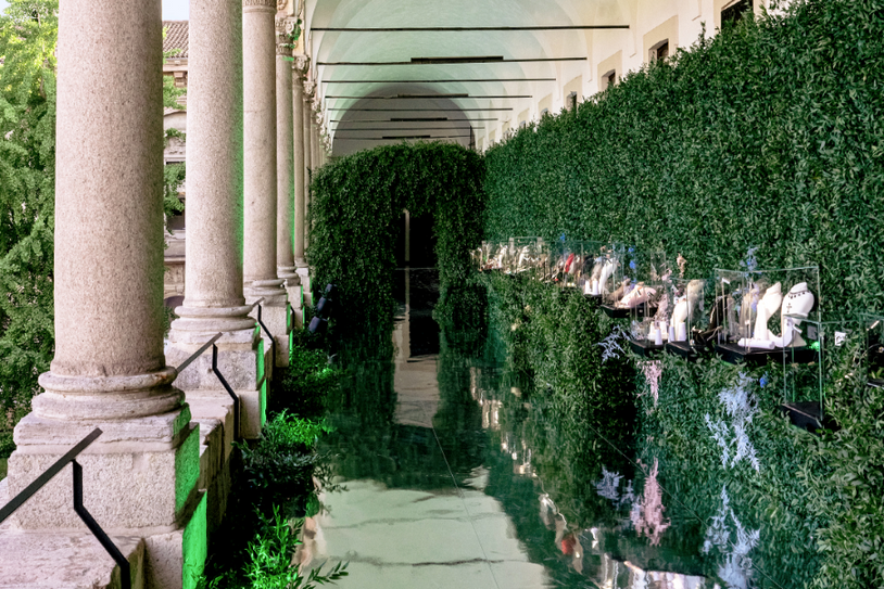 Design Week Exhibition, April 2026. Green leaves at the Università Statale of Milan.