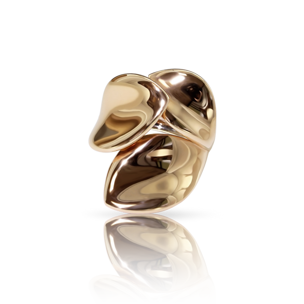 Three Leaves Ring in 18k Rose Gold.