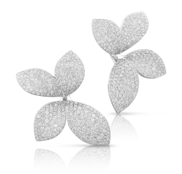 Earrings in 18k White Gold with Diamonds.
