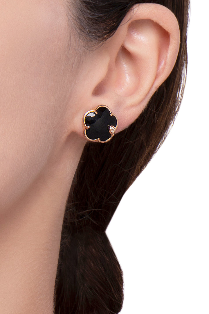 Petit Joli Earrings: 18k Rose Gold, Onyx & Diamonds | Pasquale Bruni –  Pasquale Bruni US