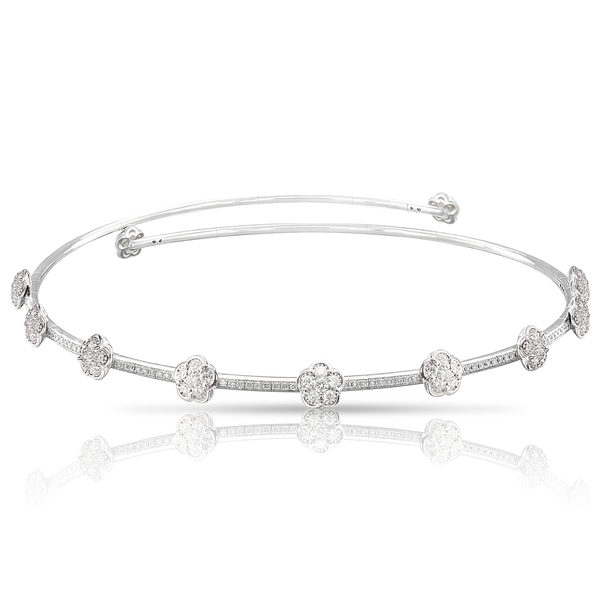 Choker in 18k White Gold with Diamonds.