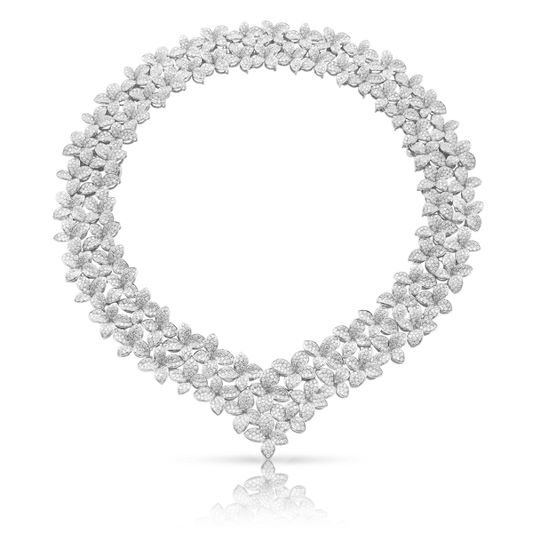 Collier Combination in 18k White Gold with Diamonds.