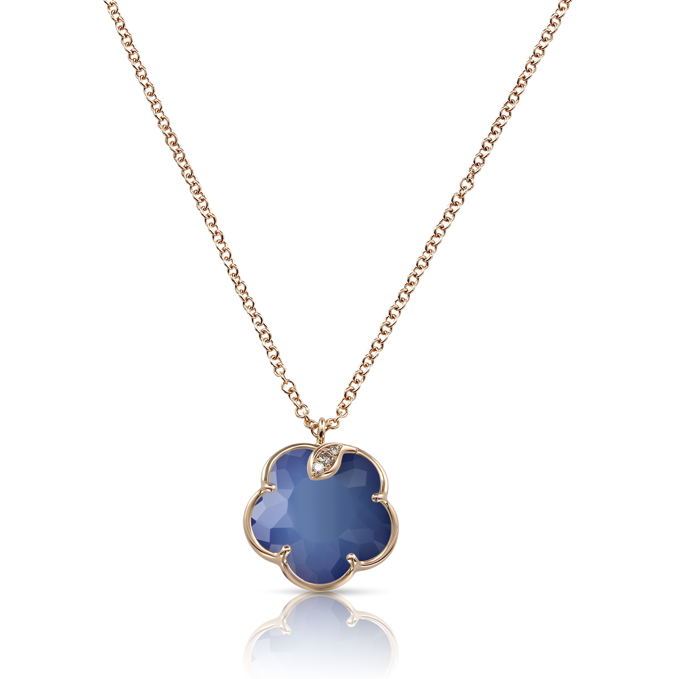 Petit Joli Necklace: 18k Gold, Blue Moon & Diamonds | Pasquale Petit Joli Necklace: 18k Gold, Blue Moon & Diamonds | Pasquale