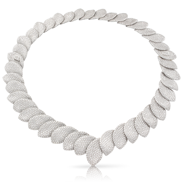 Collier Combination in 18k White Gold with Diamonds.