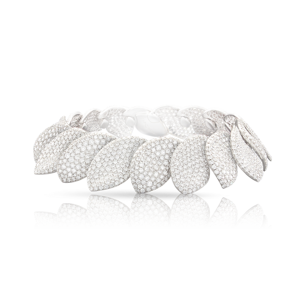 Bracelet in 18k White Gold with Diamonds.