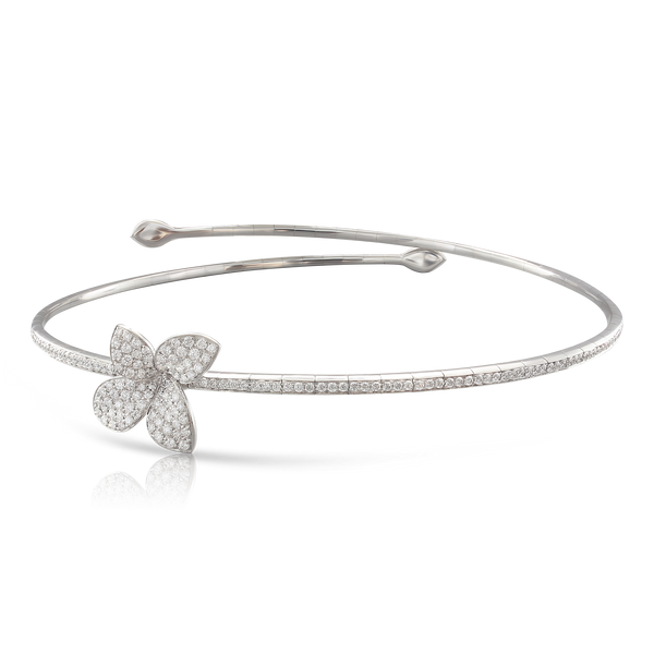 Choker in 18k White Gold with Diamonds.
