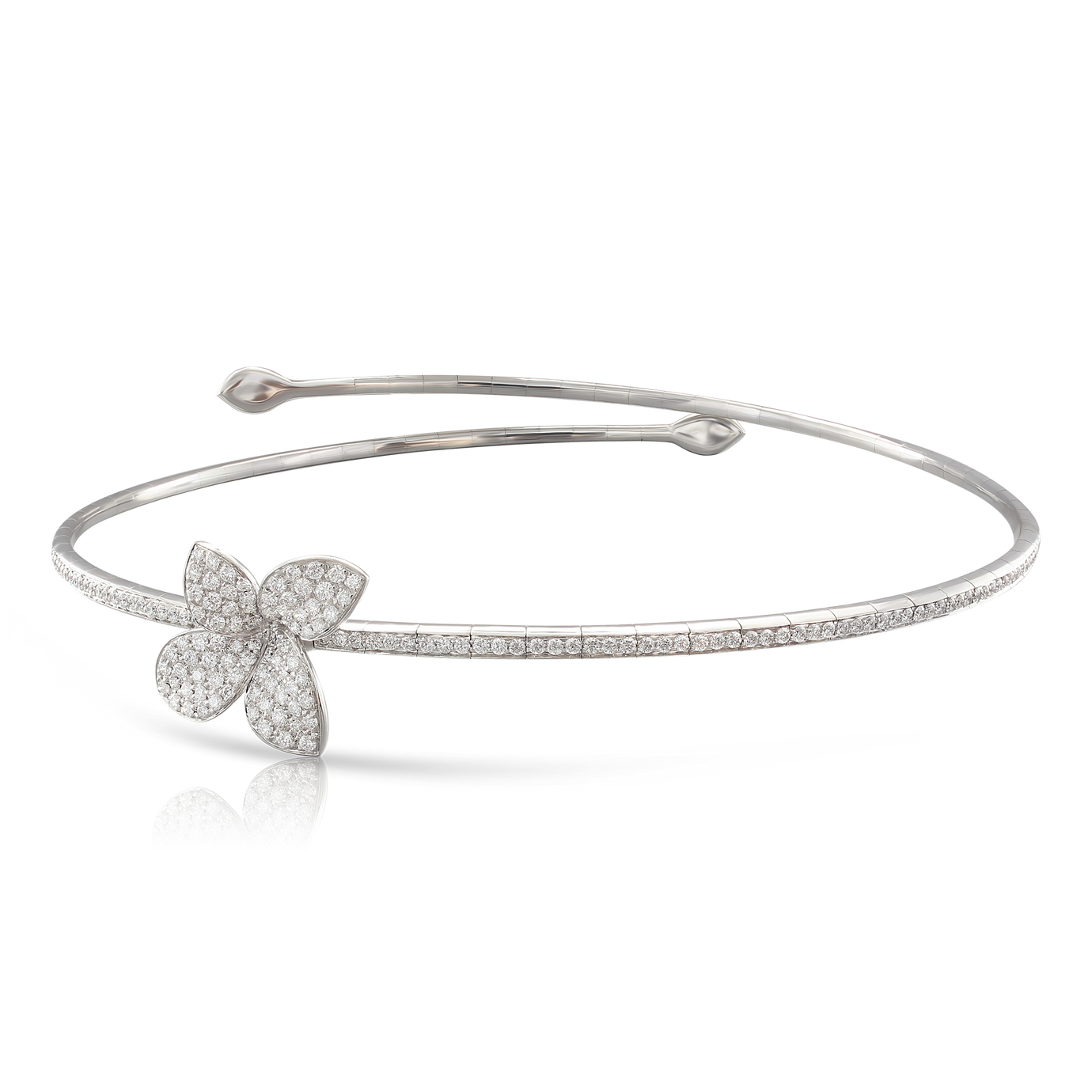 Petit Garden Choker in 18k White Gold & Diamonds | Pasquale Bruni