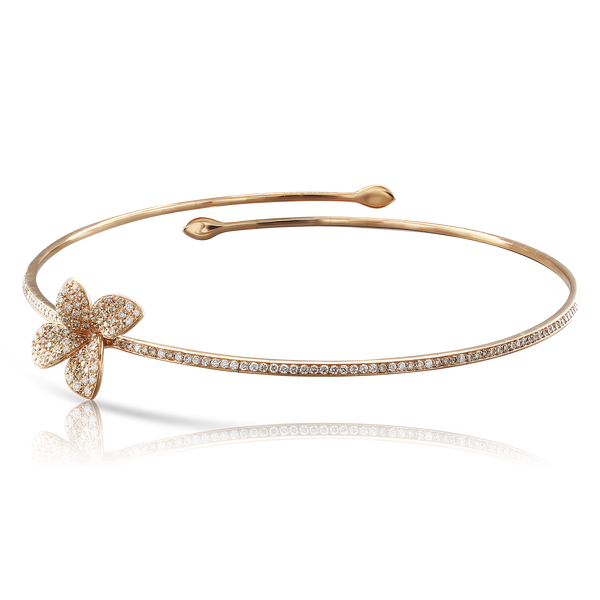 Choker in 18k Rose Gold with Diamonds.