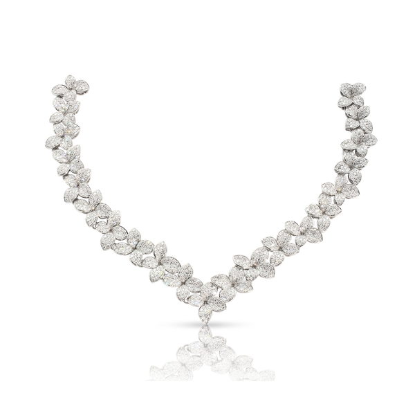Collier Combination in 18k White Gold with Diamonds.